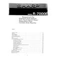 SHARP R7000E Owners Manual