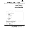 SHARP PC-A280 Parts Catalog