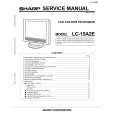 SHARP LC15A2E Service Manual