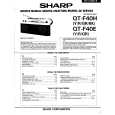SHARP QTF40H Service Manual