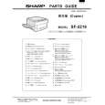 SHARP SF-2216 Parts Catalog