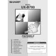 SHARP UXB700 Owners Manual