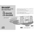 SHARP CDBA2600 Owners Manual