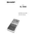 SHARP EL9900 Owners Manual