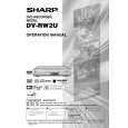 SHARP DVRW2U Owners Manual