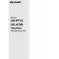 SHARP UX-A760 Owners Manual