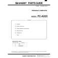 SHARP PC-AX20 Parts Catalog