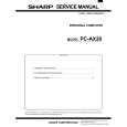 SHARP PC-AX20 Service Manual
