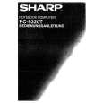 SHARP PC-9320T Owners Manual