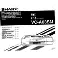 SHARP VC-A63SM Owners Manual