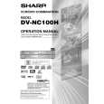 SHARP DVNC100H Owners Manual