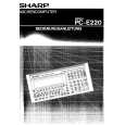 SHARP PCE220 Owners Manual