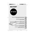 SHARP SF2218 Owners Manual