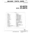 SHARP SF-8870 Parts Catalog
