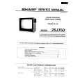 SHARP 25J750 Service Manual
