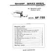 SHARP SF755 Service Manual