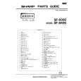 SHARP SF-8300 Parts Catalog