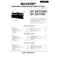 SHARP QT247Y Service Manual