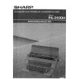 SHARP PA-3100H Owners Manual