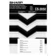 SHARP CS2850 Owners Manual