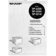 SHARP SF2220 Owners Manual