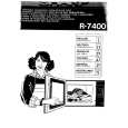 SHARP R7400 Owners Manual