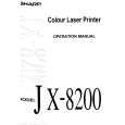 SHARP JX8200 Owners Manual
