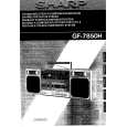 SHARP GF7850H Owners Manual