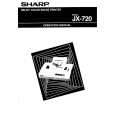 SHARP JX720 Owners Manual