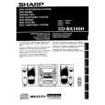SHARP CDBA160H Owners Manual