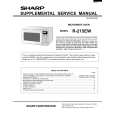 SHARP R-215EW Service Manual