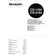 SHARP CS1194 Owners Manual